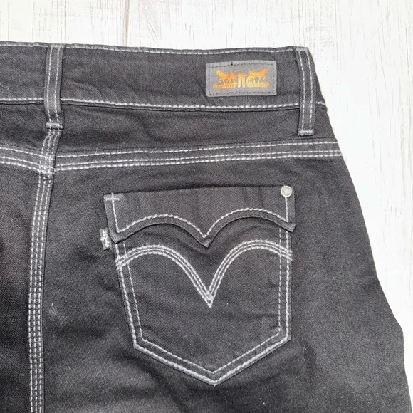 Levi's 529 Curvy Straight Leg Women’s 14M W32L32 Black Jeans - Picture 4 of 9